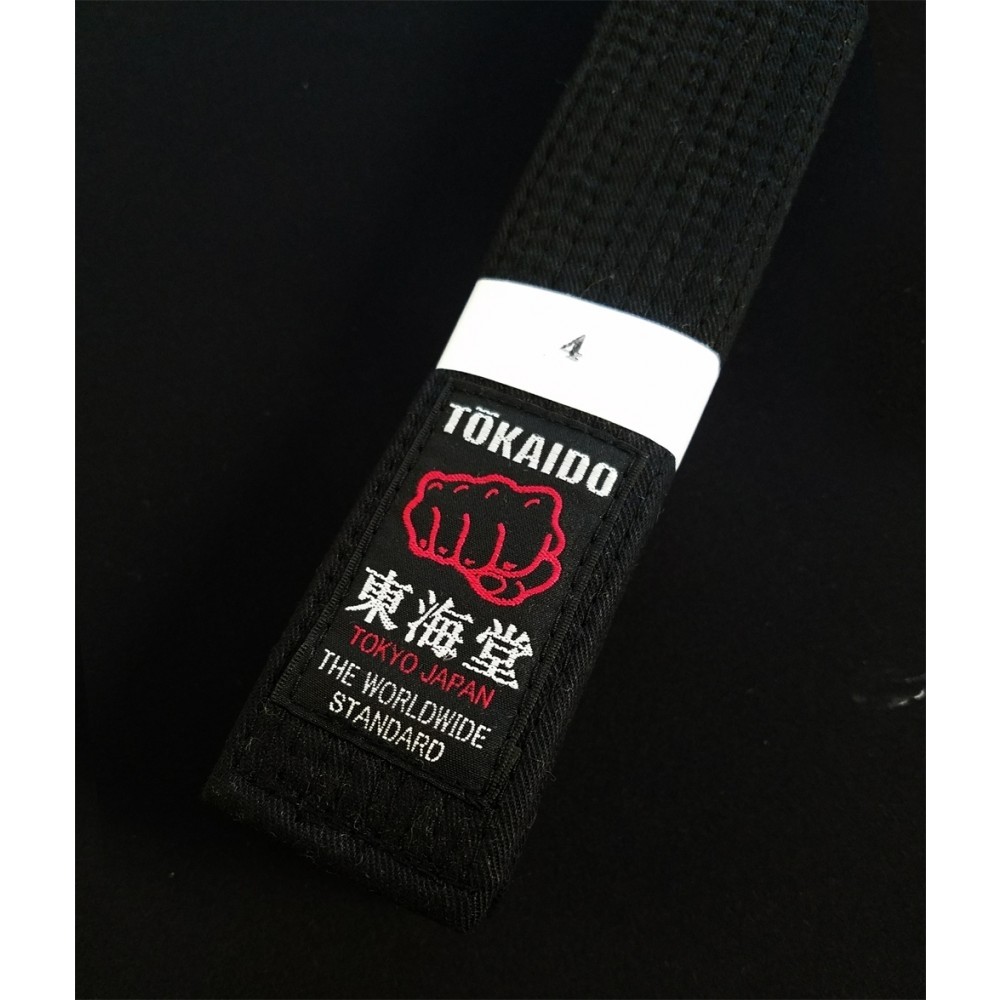 1.5" Tokaido Japanese Karate JKA Black Belt 