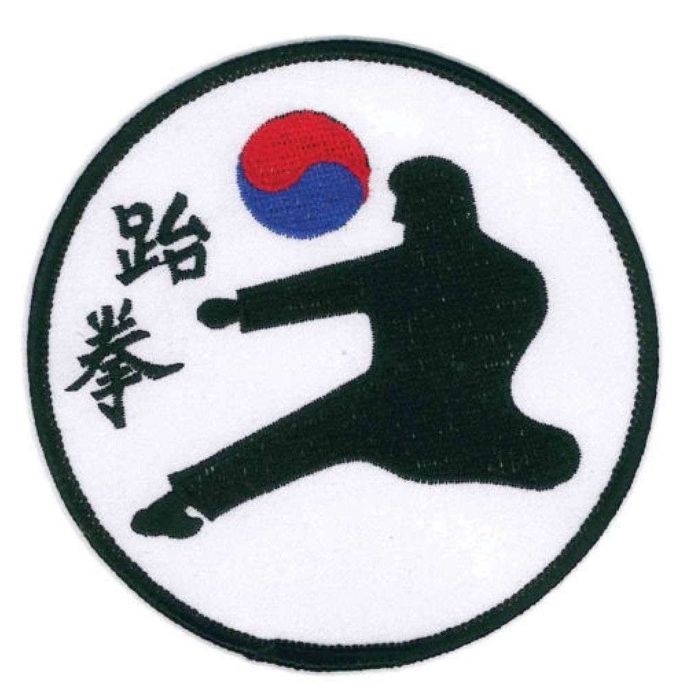 Taekwondo Hapkido Kendo Embroider Patches 4 pcs Set Lot Kukkiwon WTF MMA TKD HKD 