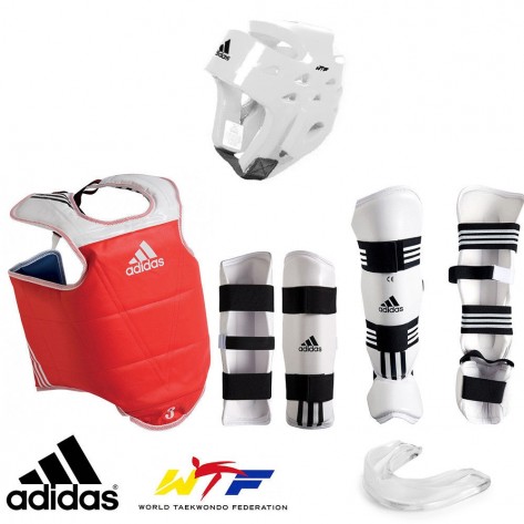 adidas WTF Approved Taekwondo Sparring Gear Set