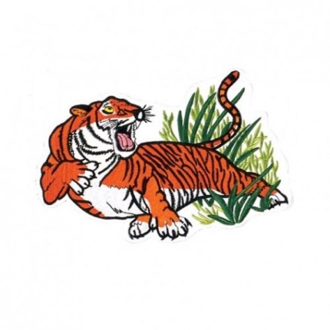 Growling Tiger Martial Arts Patch 6"