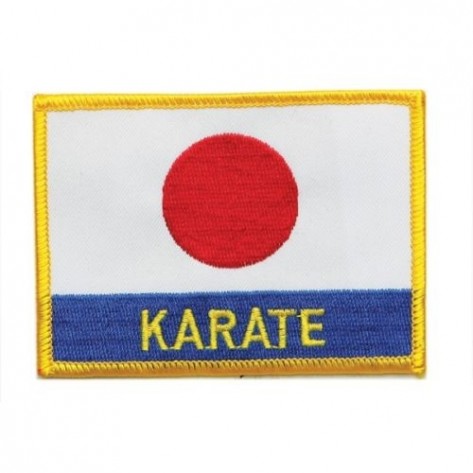 Karate Japan Flag Martial Arts Patch 