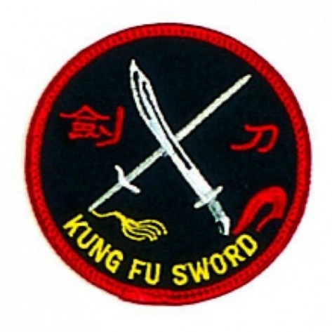 Kung Fu Double Sword Martial Arts Patch 