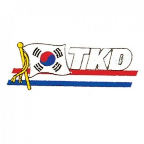 TKD Korea Flag Martial Arts Patch