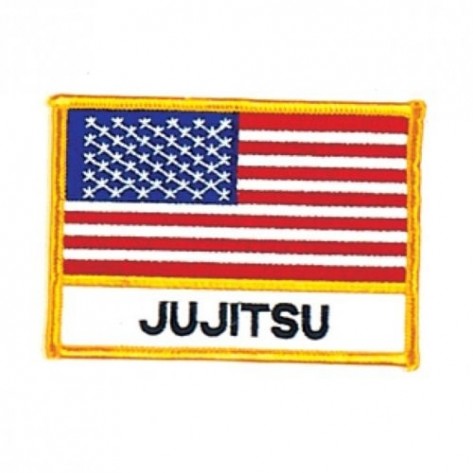 JuJitsu USA Flag Karate Martial Arts Patch 