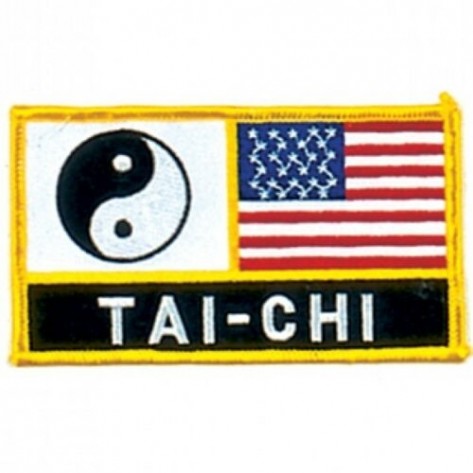 Tai Chi US Flag Martial Arts Patch