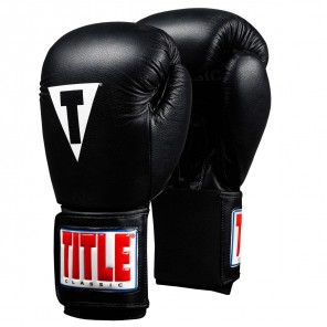 TITLE Classic Leather Elastic Training Gloves 2.0