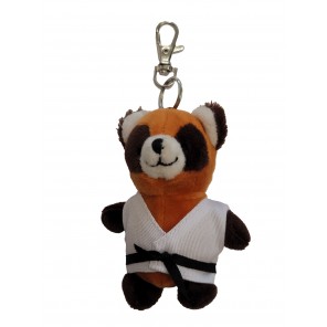 Plush Martial Arts Red Panda Keychain