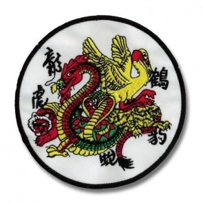 Dragon & Crane Animal Spirit Martial Arts Patch