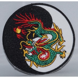 Ying Yang Dragon Martial Arts Patch 