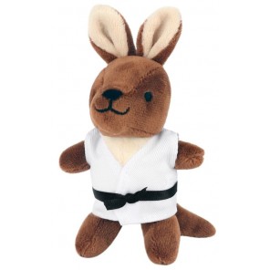Plush Martial Arts Rabbit Keychain