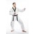 Tusah WTF Approved EZ-FIT Fighter Uniform, Black V-Neck